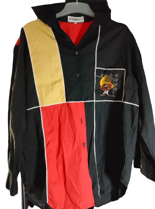 Chemise Vintage fin 90 - Speedy Gonzales Brodé