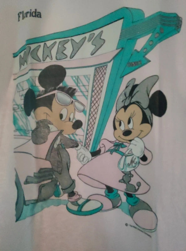 T-shirt Vintage Mickey's Florida Strass (80s Single Stitch)