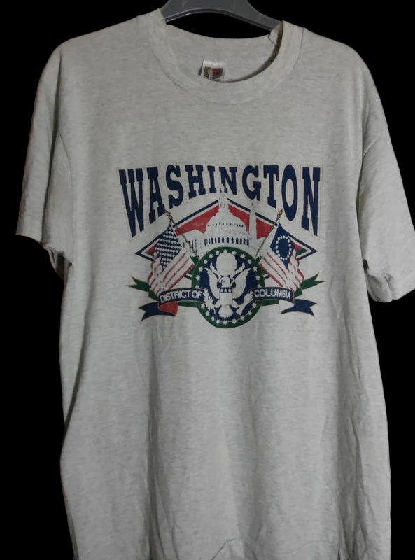 T-shirt Vintage Washington DC (Single Stitch Fin 80s/Début 90s)