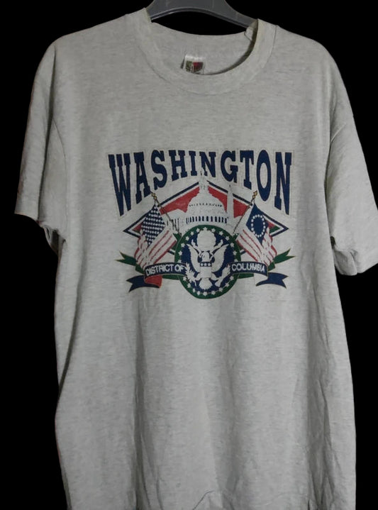 T-shirt Vintage Washington DC (Single Stitch Fin 80s/Début 90s)