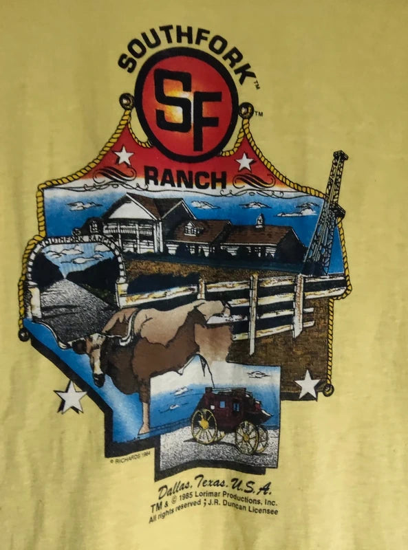 T-shirt Vintage Dallas Southfork (1984/1985)