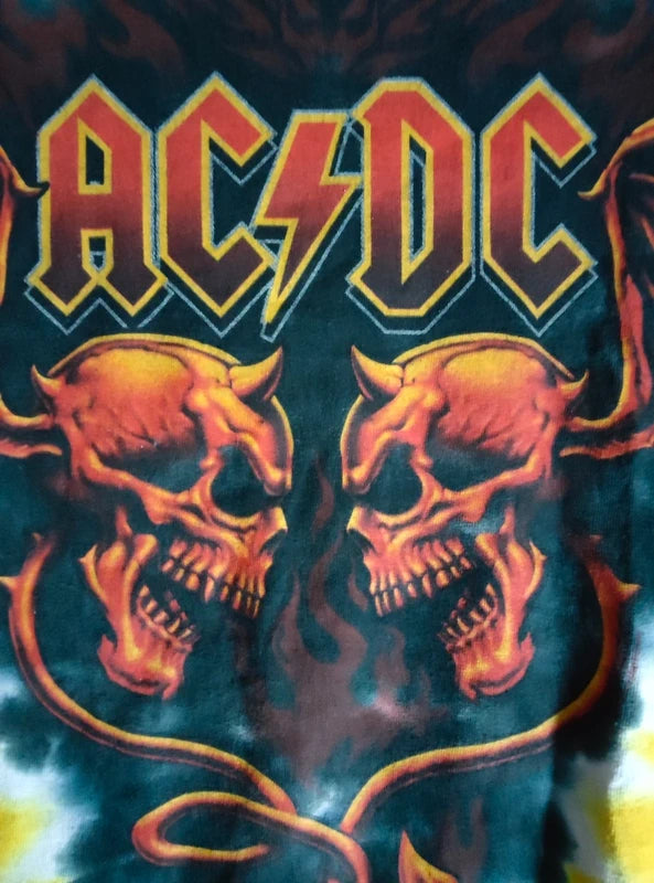 T-shirt Vintage AC/DC Tie-Dye (Début 2000s)
