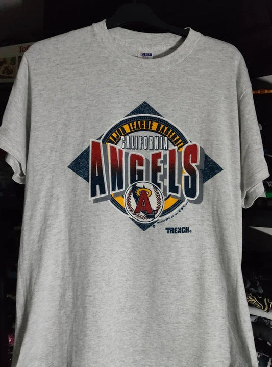 T-shirt Vintage Angels Baseball (1992) Single stitch