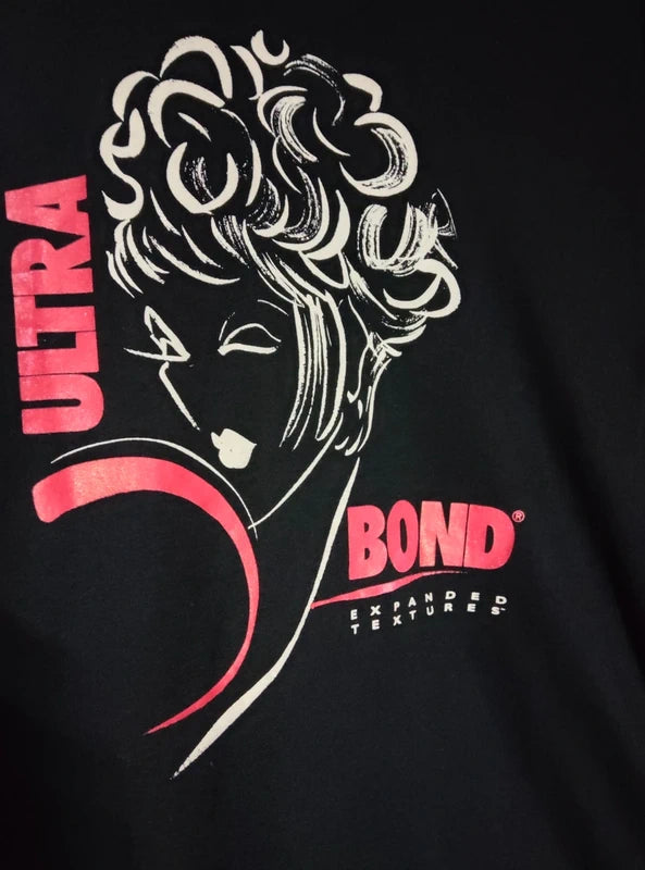 T-shirt Vintage Noir Single Stitch "Ultra Bond" Cosmétique
