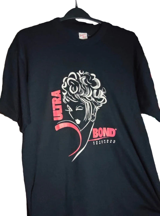 T-shirt Vintage Noir Single Stitch "Ultra Bond" Cosmétique