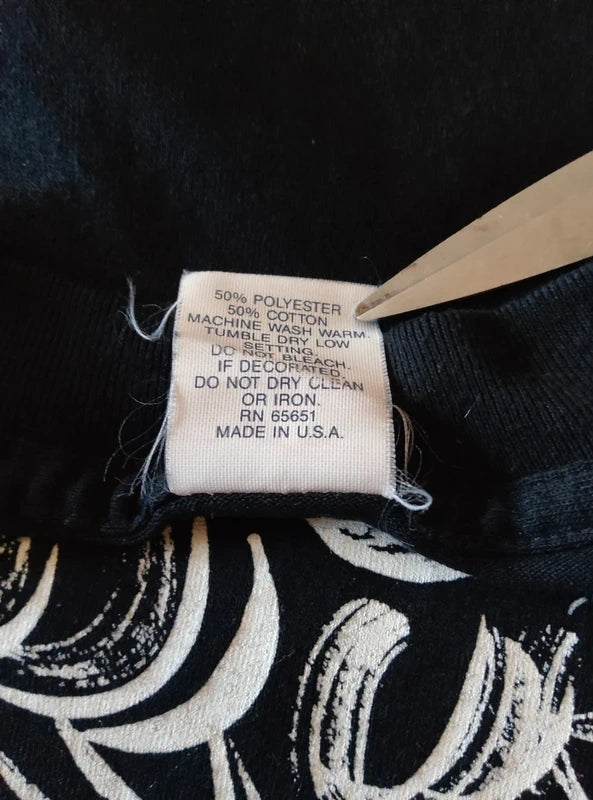 T-shirt Vintage Noir Single Stitch "Ultra Bond" Cosmétique