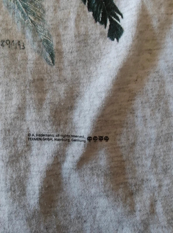 T-shirt Vintage Motif Indien (Single Stitch)