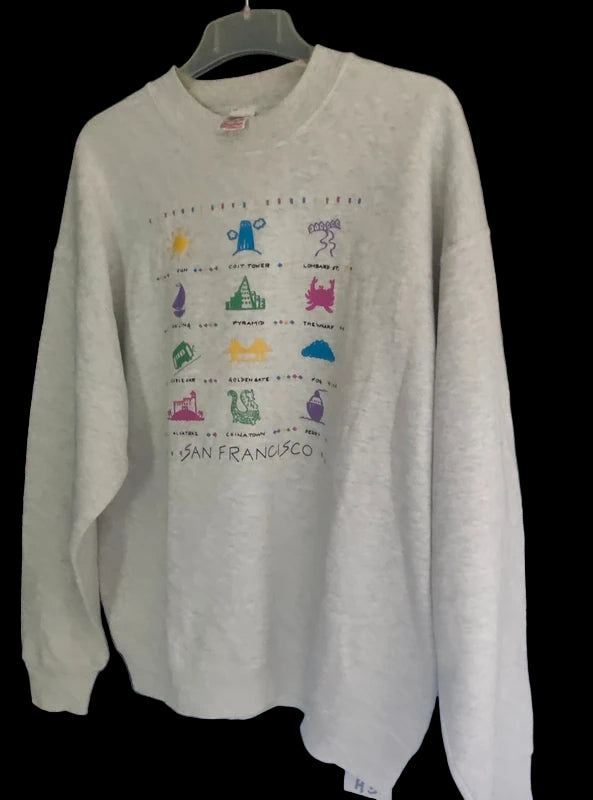 Sweatshirt Vintage San Francisco (Made in USA, vers 1992)