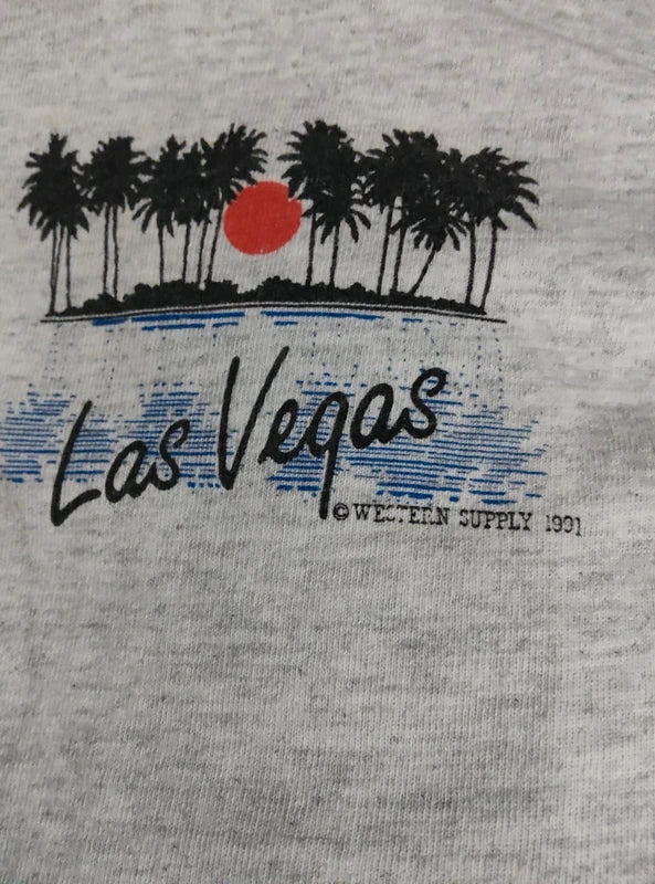T-shirt Vintage Las Vegas Single Stitch (1991)