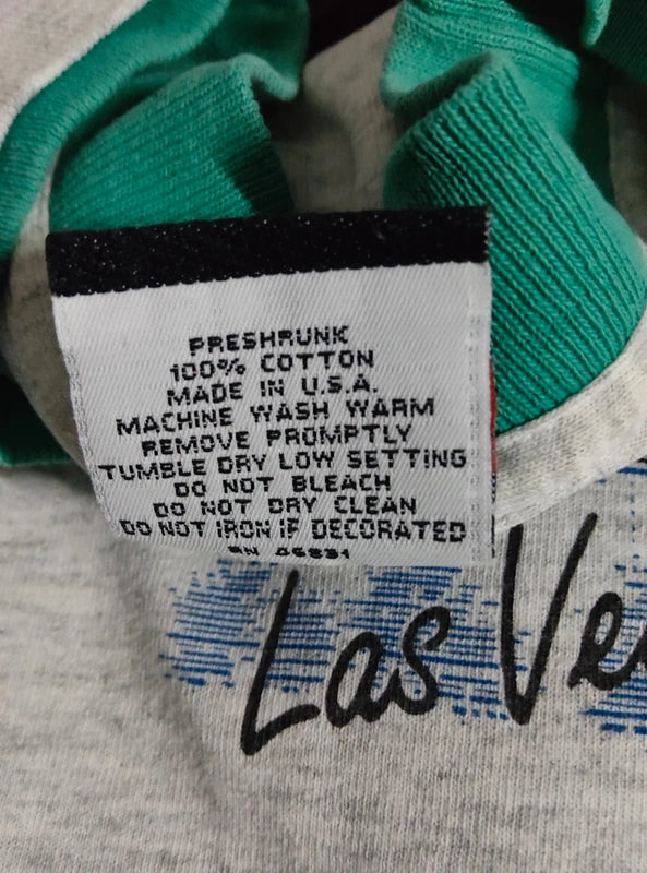 T-shirt Vintage Las Vegas Single Stitch (1991)