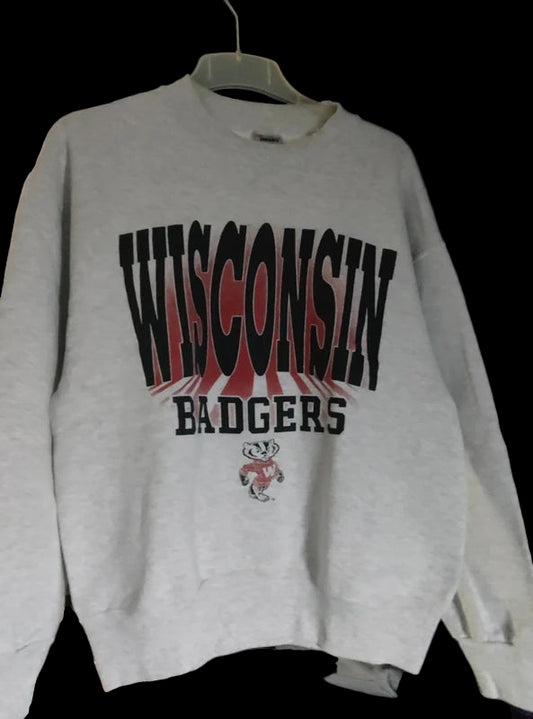 Sweatshirt Vintage Wisconsin Badgers (Début 90s)