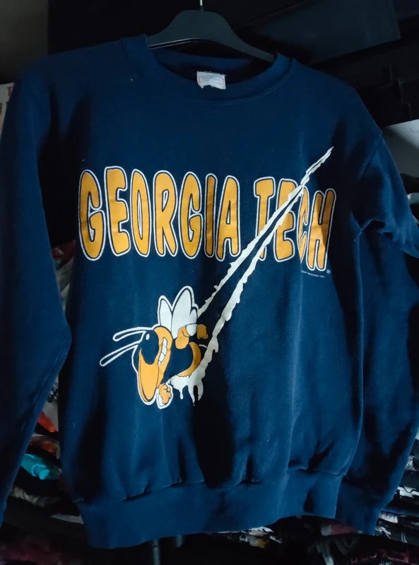 Sweatshirt Vintage Georgia Tech - Buzz Bee (1991)