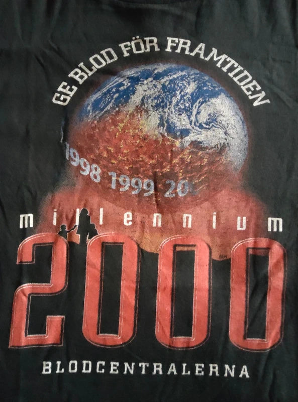 T-shirt Vintage Don du Sang Suédois (Fin 90s)